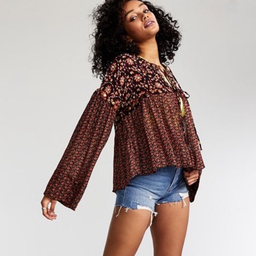 Free People Malia Embellished Babydoll Jacket